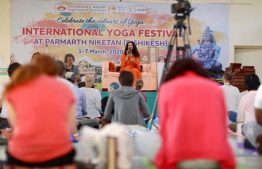 Day 2 of the International Yoga Festival at Parmarth Niketan